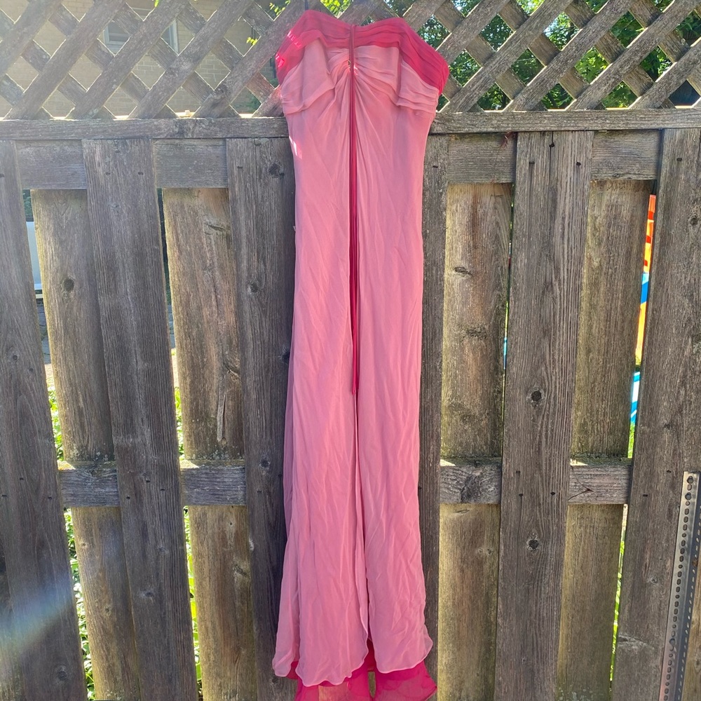 Laundry Formal 2-Tone  Strapless Pink Gown
